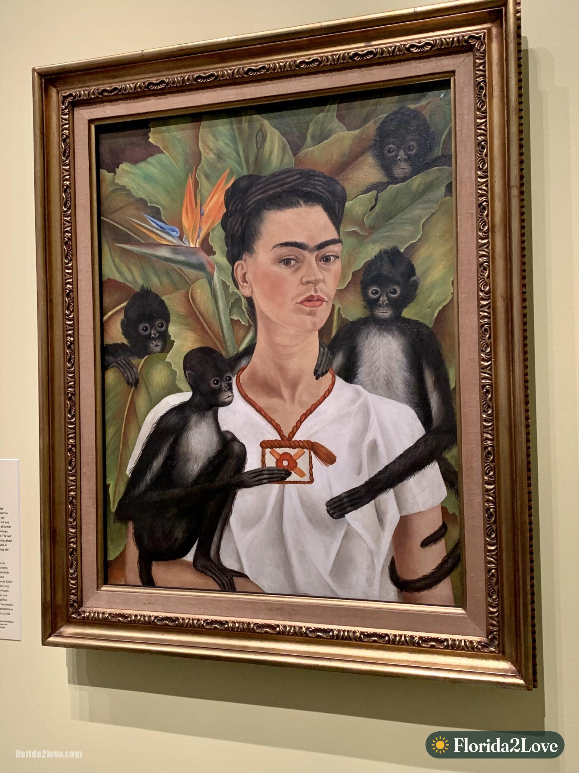 Self Portrait with Monkeys by Frida Kahlo